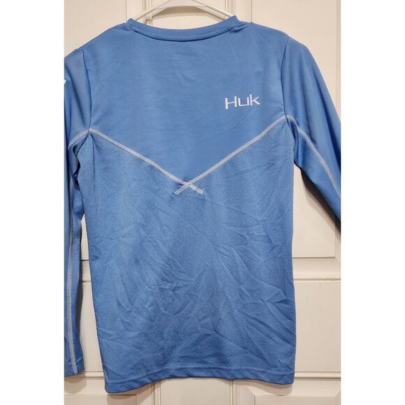 Huk Icon Light Blue Fishing Shirt Womens Size S - Picture 2 of 5